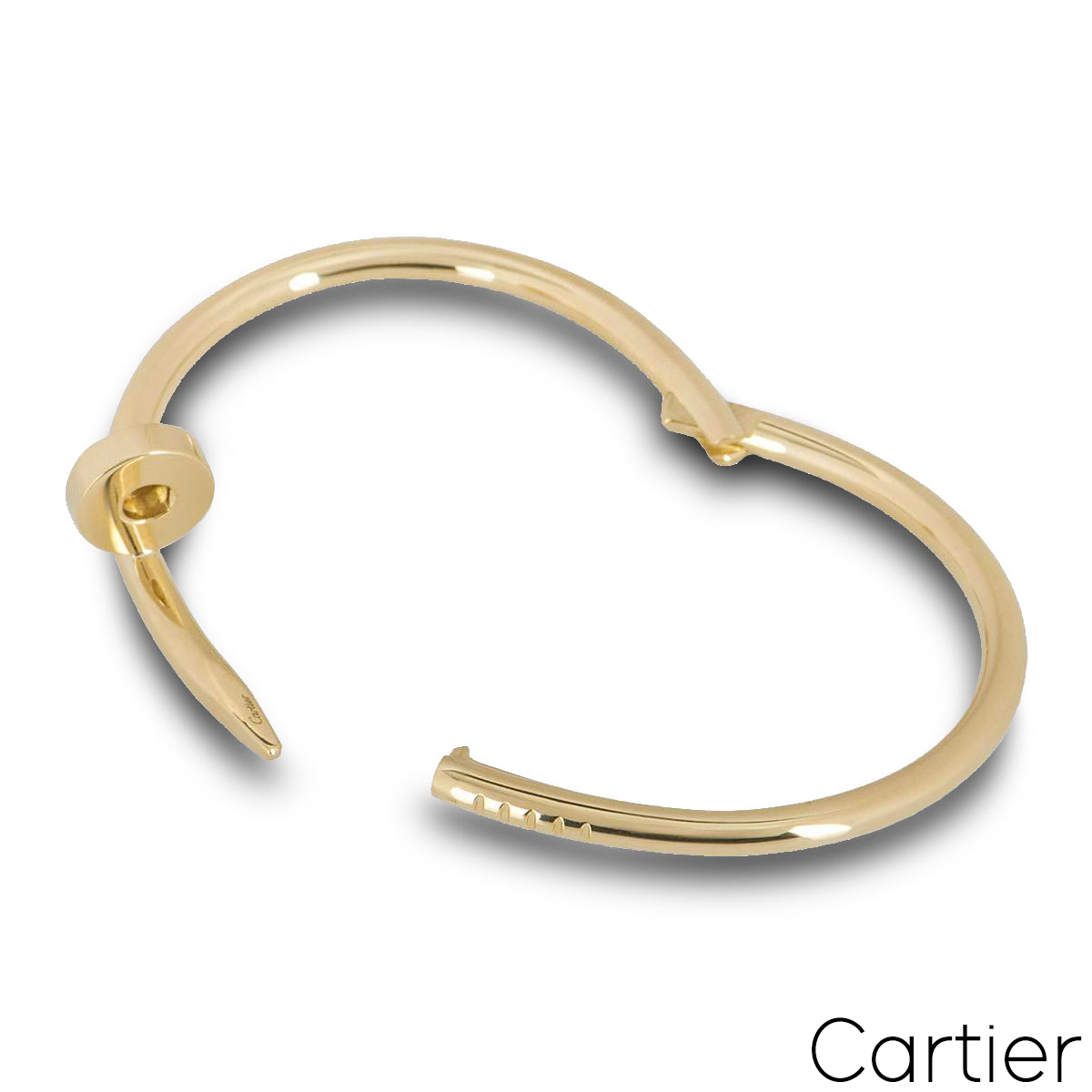 Cartier Yellow Gold Plain Juste Un Clou Bracelet Size 19 B6048219 ...
